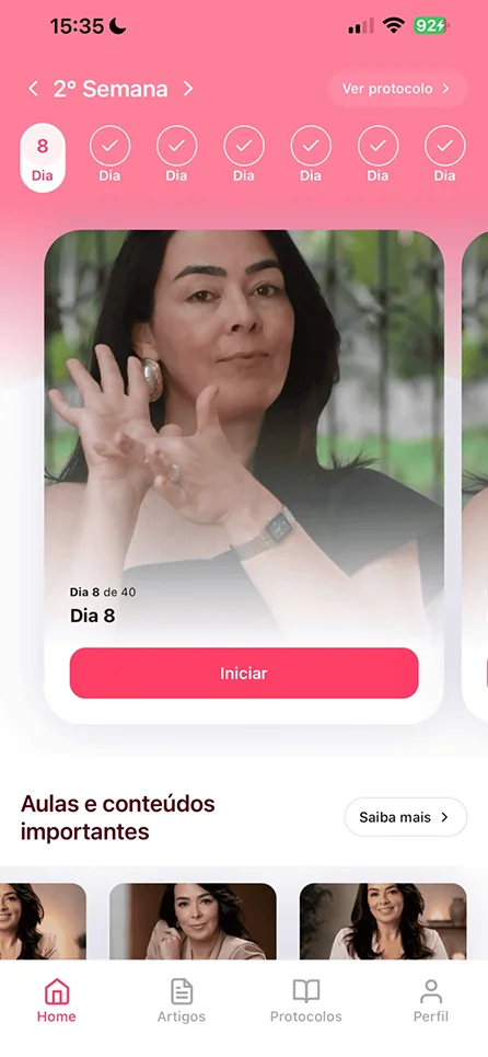 Tela do App Xô Rugas, 7 de 9
