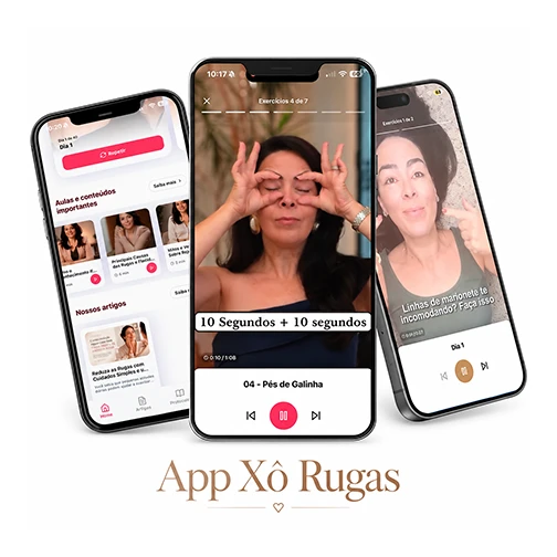 App Xô Rugas aberto no celular
