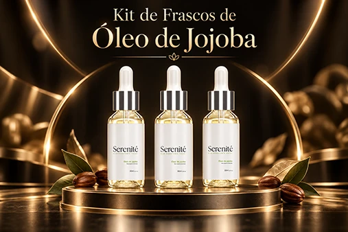 Kit de frascos de óleo de jojoba